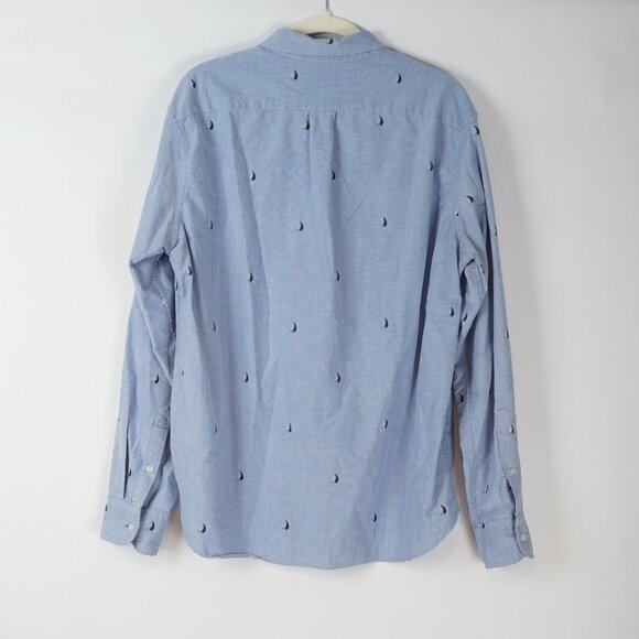 J Crew Chambray Sailboat Long Sleeve Button Down - Large - Picture 2 of 5